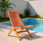 Zuo Rova Lounge Chair - Terracotta-Seating Capacity: 1