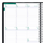 Blueline 2026 Timanager 13-Month 5-Day Weekly/Monthly Planner - 11" x 8-1/2" - Black - English-Entire right page has ruled spaces for action items and personal notes