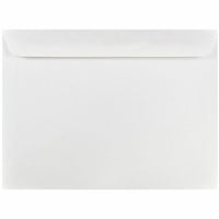 Jam Paper Booklet Commercial Envelopes - 8 3/4" H x 11 1/2" W - White - 25 Pack-White Booklet Envelope