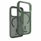 Blu Element Chromatic Kick Compatible with MagSafe Case for iPhone 17 Pro Max - Sage Green-Extra camera protection with fold-out Kickstand for landscape viewing