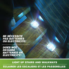 Bell + Howell Solar-Powered Disk Outdoor Path Lights with 8 LED Bulbs - 4 Pack-7