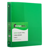 JAM Paper Plastic 1" 3-Ring Binder - Green-Colour: Green | Be stylish and organized with colourful binders.