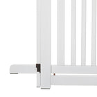 PawHut Free Standing Wooden Foldable Gate Barrier-Material: MDF 