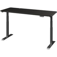 MotionGrey Electric Dual Motor Height Adjustable 165" W Sit-to-Stand Desk - Black Frame-MotionGrey Height Adjustable German Electric Dual Motors Sit-to-Stand Computer Home Table and Office Standing Desk - Black Frame with Tabletop (165cmx60cmx2.5cm)