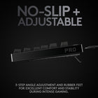 Logitech G Pro Mechanical Gaming Keyboard - Black-Nonslip rubber feet and angle adjustment