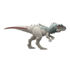 Mattel Jurassic World Gigantic Thrasher Dino Assortment-Secondary attack! Press the button on the back to activate an intimidating tail move and make the back spikes evolve