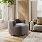 Zuo Mugav Swivel Chair - Grey-Chair Weight Capacity: Supports up to 225 lb