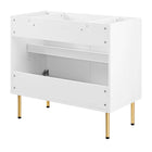 Modway Chaucer 36" Bathroom Vanity Cabinet - White-Sink Basin And Fixtures Not Included