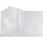 JAM Paper Heavy Duty Plastic Multi-Pocket Folders - 6 Pocket Organizer - Clear - 2 Pack-5