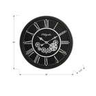 Monarch Specialties Clocks 30" Round Oversized Wall Clock - Black -Modern quartz movement for accurate timekeeping and printed roman numeric markers make it easy to read at a glance, while the non-ticking design is ideal for quiet spaces