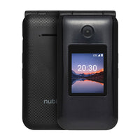ZTE Nubia Cymbal 2 LTE 4G Flip Phone - 1 GB + 8 GB - Black - Unlocked-Displays: 1.77” Easy-to-view front display and 2.8” primary QVGA display for phone call, message, photo review, and more