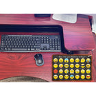 Ashley Productions Smart Poly Computer Mouse Pad - How are You Feeling - 6 Pack-Pack of 6 Non-Slip, Fabric Mouse Pads