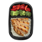 Rubbermaid TakeAlongs Divided Meal Prep Containers - 887 mL (3.7 Cup) - Black - 5 Pack-10