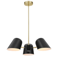 Modway Briana 3-Light Pendant Light - Black-3-Light Pendant