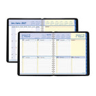 AT-A-GLANCE 2027 QuickNotes Weekly/Monthly Appointment Book - 9-7/8" H x 8" W - Black - Bilingual-Simulated leather cover in black