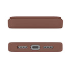 Avana Velvet Compatible with MagSafe Case for iPhone 17 Pro - Mocha-Raised lip and edges protect your screen