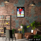 Guy Lafleur Montreal Canadiens Action Close-up - Framed Canvas - 22" x 31"-Officially licensed by the NHL and NHLPA