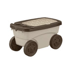 Suncast Garden Scooter - Taupe with Mocha Lid-Fully assembled