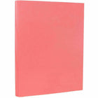 JAM Paper Vellum Bristol 67 lb Colored Cardstock - 8.5" x 11" - Coverstock - Cherry Red - 50 Sheets-Color: Cherry Pink / Our premium solid core cardstock shows no white when folding, tearing, or cutting; its colorful all the way through!