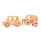 TickiT Natural Wooden Vehicles - Set of 12-Calming design: Each piece features a natural wood color. Promote feelings of comfort and relaxation. Add this set to your calming corners, montessori-based activities and sensory stations