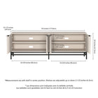 Hudson&Canal Montello TV Stand for TV's up to 78" - Alder White-8