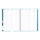 Blueline 2027 Weekly Planner Appointment Book with Twin-Wire Binding - 10-3/4" x 8-1/2" - Cherry Blossoms - Bilingual-Telephone and address section