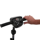 Journey Adventure Power Scooter - Red-Seat height adjusts from 20" to 21.5" from the floor for a more personalized fit