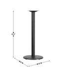 Flash Furniture 18" Round Restaurant Table Base with 3" Dia. Bar Height Column-Cast Iron Construction