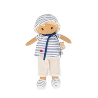 Kaloo Tendresse Eli Doll - Medium-Eli is a 9.75-inch doll dressed as a little sailor.