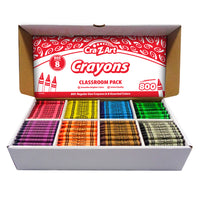 Cra-Z-Art Crayon Classroom Pack - 8 Assorted Colours - 800 Pack-Assortment of 8 colors - each is vivid and bright
