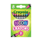 Crayola Neon Crayons - 8 Count-Crayola Crayons are designed with a focus on true colour, smoothness, and durability