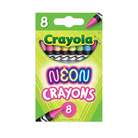 Crayola Neon Crayons - 8 Count-Crayola Crayons are designed with a focus on true colour, smoothness, and durability