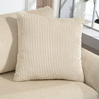 HOMCOM 3 Seater Upholstered Sofa Couch for Bedroom - Cream White-Easy to assemble