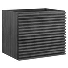 Modway Render 24" Wall-Mount Bathroom Vanity Cabinet - Charcoal-7