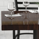 Flash Furniture 36" Square High-Gloss Walnut Resin Table Top with 2" Thick Drop-Lip-Self Edge