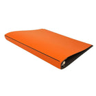 JAM Paper Italian Leather 3 Ring Binder, 3/4", Orange (369231771)-Size: 9.375" x .75" x 11.5"