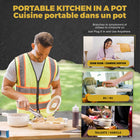 Ceramax Electric Hot Pot 1.5 L Nonstick Skillet with Lid-Versatile 1.5L electric hot pot and skillet: ideal for preparing a variety of meals such as soups, stews, stir-fries, ramen, and more, making it a perfect cooking companion for small kitchens, dorms, offices, RVs, and beyond