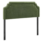 Modway Magnolia Upholstered Fabric King Size Headboard - Foliage-Woven Slub Weave Fabric Upholstery