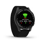 Garmin Approach S50 Smartwatch - Slate Aluminum Bezel With Black Comfortfit Nylon Band-ENHANCE YOUR GAME - Gain premium golf features with a Garmin Golf membership ($9.99 USD/month, $99.99 USD/year), including enhanced CourseView maps, green contours, touch targeting and more. Members can also add PlaysLike Distance to their Approach S44 smartwatch.