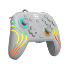 Turtle Beach Afterglow Wave Wired RGB Gaming Controller for Nintendo Switch 2 - Grey-Eight RGB zones with four pre-set modes for dynamic lighting combinations  
