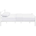 Modway Alina Platform Queen Bed Frame - White-Non-Marking Foot Caps