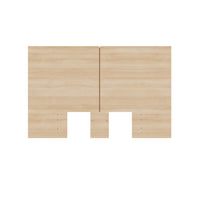 Nexera James Headboard - Full Size - Natural Blonde Oak-Modern Aesthetic: Elevate your bedroom decor with a modern headboard featuring clean lines and a minimalist design