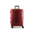 Bugatti 3-Piece Hardside Luggage Set - ABS - Red-Double 360-degree spinner wheels (8 wheels)