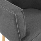 Modway Anders Upholstered Fabric Accent Chair - Grey-Accent Chair Weight Capacity: 440 lb