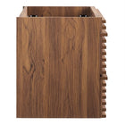 Modway Render 36" Wall-Mount Bathroom Vanity Cabinet - Walnut-MDF and Particleboard