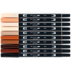 Tombow Dual Brush Pen, Portrait, 10/Pack-Great for fine art, illustrations, doodling, journaling, hand lettering and more