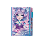 Nebulous Stars Deluxe Black Pages Notebook - Assorted Colours-Contains 112 lined black pages and one neon-ink gel pen