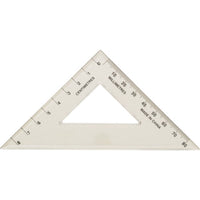 Westcott 45" Set Square - Clear-Acrylic Plastic 