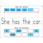 Ashley Productions Smart Poly Touch-Stik Phonics Tiles & Mat - Sentence Building Set - 100 Tiles-These vibrant, reusable, re-stickable, thick tiles stickers adhere to Smart Poly surfaces, making them perfect for at-home or on-the-go learning. Watch as your student or child engages with these tactile, colourful phonics aids, fostering a love for language and literacy.
