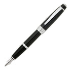 A.T. Cross Bailey Fountain Pen - Medium Nib - Black-Black ink Fountain  pen